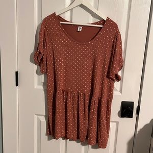 Old Navy Dot Peplum Top - Plus